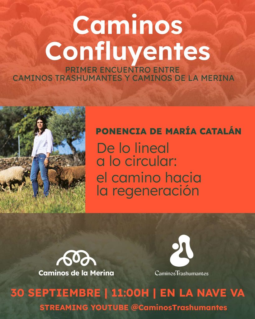Cartel Caminos Confluentes: primer encuentro entre Caminos Trashumantes y Caminos de la Merina