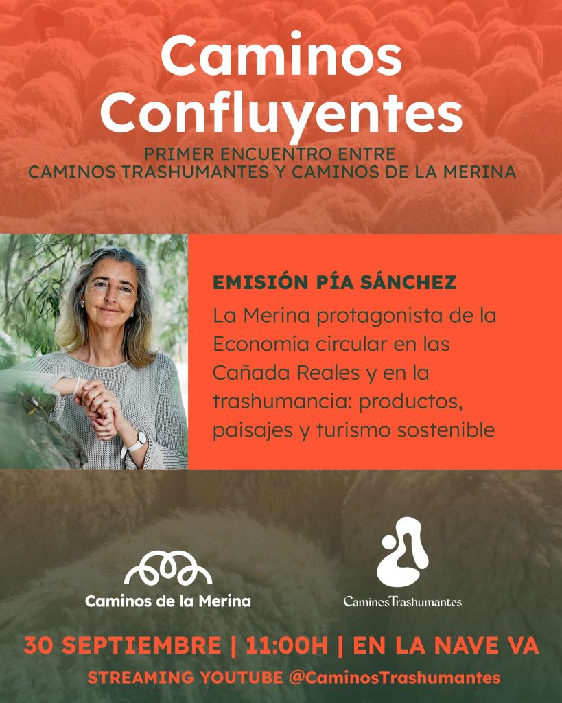 Cartel Caminos Confluentes: primer encuentro entre Caminos Trashumantes y Caminos de la Merina